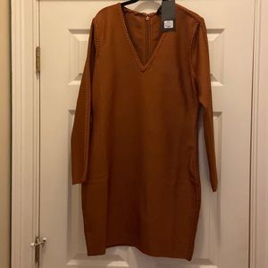 AKIRA Long Sleeve Bandage Mini Dress